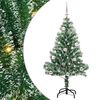 vidaXL &Aacute;rbol de Navidad Artificial Nevado con Luz LED Verde y 150 cm