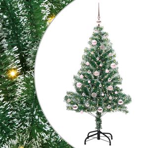 vidaXL &Aacute;rbol de Navidad Artificial Nevado con Luz LED Verde y 150 cm