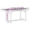 vidaXL Juego comedor de jard&iacute;n 5 pzas madera maciza acacia y textileno