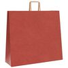 vidaXL Bolsas de papel con asas 250 uds rojo 54x15x49 cm