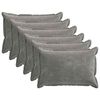 vidaXL Funda de almohada 6 pcs HOUTEN Gris oscuro 50 x 70 cm