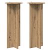 vidaXL Soporte de plantas 2 uds. Roble artisan &Oslash;40 x 100 cm