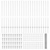 vidaXL Valla con Poste Plateado 1,2 x 50 m Acero