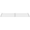 vidaXL Marquesina para puerta PC gris 300x100 cm