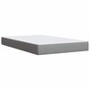 vidaXL Cama box spring con colch&oacute;n tela gris claro 120x200 cm
