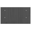 vidaXL Soporte de monitor madera maciza de pino gris 50x27x15 cm