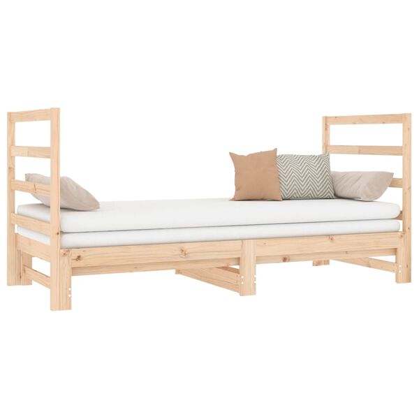 vidaXL Sof&aacute; cama extra&iacute;ble sin colch&oacute;n 2x(90x190) cm
