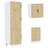 vidaXL Conjunto de armarios de cocina "Lucca" de 8 piezas de madera de ingenier&iacute;a de roble Sonoma