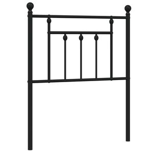 vidaXL Cabecero de repuesto de metal negro 75 cm