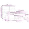 vidaXL Cama tipo Box Spring con colch&oacute;n Negro 180 x 200 cm Terciopelo