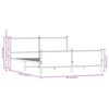 vidaXL Estructura de cama sin colchón metal roble Sonoma 180x200 cm