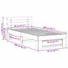 vidaXL Estructura de cama con cabecera Marr&oacute;n cera 80 x 200 cm