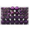 vidaXL Juego de bolas de Navidad 100 piezas morado