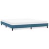 vidaXL Estructura de cama sin colchón terciopelo azul oscuro 180x210cm