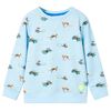 Sudadera infantil azul claro m&eacute;lange 128