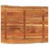 vidaXL Tablero de mesa rectangular borde natural acacia 110x80x3,8 cm