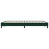 vidaXL Cama box spring sin colch&oacute;n verde oscuro terciopelo 140x220 cm