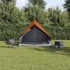 vidaXL Carpas con techo Gris y naranja 220 x 233 x 184 cm Poli&eacute;ster