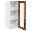 vidaXL Mueble colgante con puerta Roble ahumado 40 x 31 x 100 cm