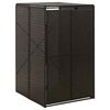 vidaXL Cobertizo para contenedor de basura rat&aacute;n PE 70x80x117 cm