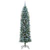 vidaXL &Aacute;rbol Navide&ntilde;o Artificial Delgado con 300 LED Verde y 210 cm