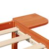 vidaXL Estructura de cama Marrón cera 140 x 190 cm