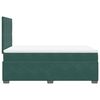 vidaXL Cama box spring con colch&oacute;n terciopelo verde oscuro 120x200 cm