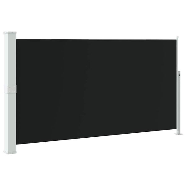 vidaXL Toldo lateral retr&aacute;ctil de jard&iacute;n negro 170x300 cm