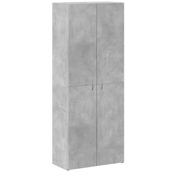 vidaXL Armario archivador madera ingenier&iacute;a gris hormig&oacute;n 60x32x153 cm