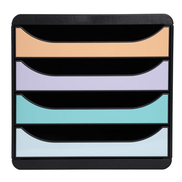 Exacompta Set de cajones para escritorio Aquarel con 4 cajones