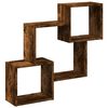 vidaXL Armario de pared madera ingenier&iacute;a roble ahumado 78x18x71 cm