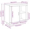 vidaXL Aparador Roble artesanal 80 x 40 x 75 cm Madera de ingenier&iacute;a