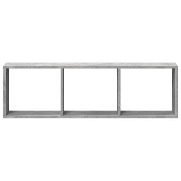 vidaXL Armario de pared madera ingenier&iacute;a gris hormig&oacute;n 100x16x30 cm
