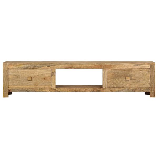 vidaXL Mueble para TV de madera maciza de mango 140x30x32 cm