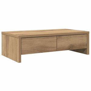 vidaXL Soporte de monitor con cajones madera artisian 50x27x15 cm