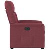vidaXL Sill&oacute;n reclinable el&eacute;ctrico tela rojo tinto