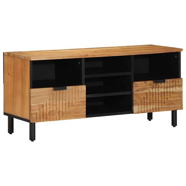 vidaXL Unidades de TV Madera de Acacia S&oacute;lida 100 x 33,5 x 46 cm