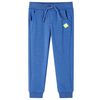 Pantalones de ch&aacute;ndal infantiles azul m&eacute;lange 128