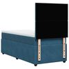 vidaXL Cama box spring con colch&oacute;n terciopelo azul oscuro 90x200 cm