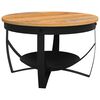 vidaXL Mesa de centro de madera maciza de acacia &Oslash;68x43 cm