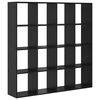 vidaXL Librer&iacute;a Roble Negro 137,5 x 29 x 137,5 cm Madera de ingenier&iacute;a