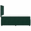 vidaXL Cama box spring con colch&oacute;n terciopelo verde oscuro 90x190 cm