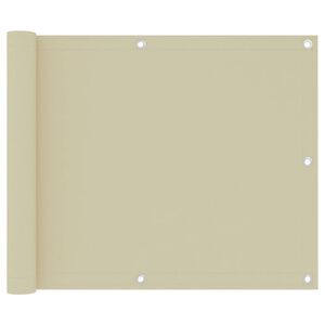 vidaXL Toldo para balc&oacute;n tela oxford crema 75x300 cm
