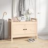 vidaXL Banco de recibidor madera maciza de pino 80x40x60 cm