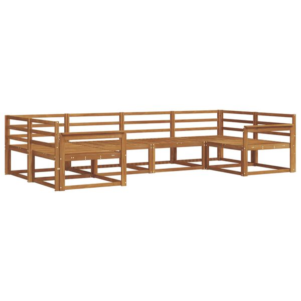 vidaXL Conjunto de sof&aacute;s de exterior 6 pcs Natural