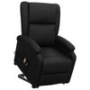 vidaXL Sill&oacute;n elevable cuero sint&eacute;tico negro