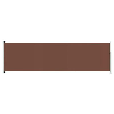 vidaXL Toldo lateral retráctil de jardín marrón 180x600 cm