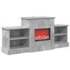 vidaXL Chimenea el&eacute;ctrica Hormig&oacute;n 110 x 30 x 50 cm