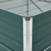 vidaXL Arriate de acero galvanizado verde 600x80x45 cm
