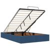 vidaXL Estructura de cama otomana colch&oacute;n tela azul 120x190 cm